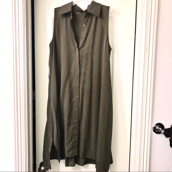Sharagano Dresses & Skirts - Olive green dress